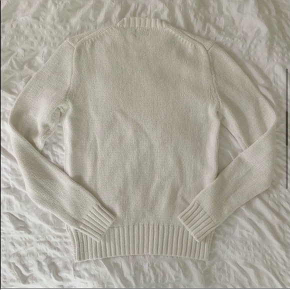 New Ralph Lauren American Flag White Sweater - Picture 6 of 11